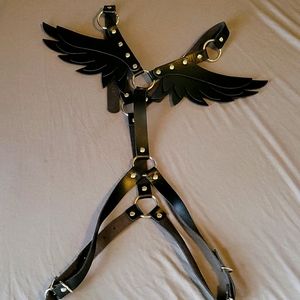 Dollskill black winged harness top